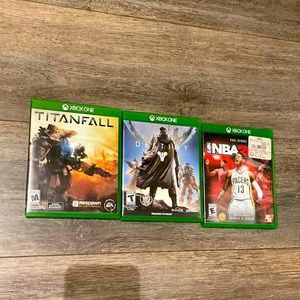 Titan Fall, Destiny and NBA2k17 for Xbox One